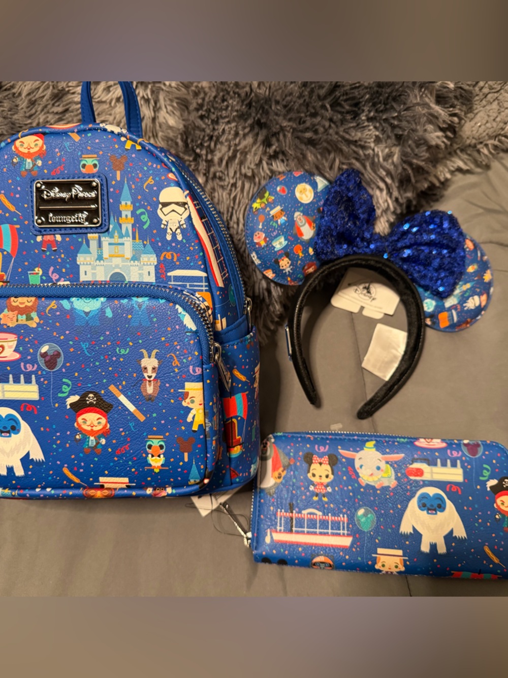 Disney parks loungefly 3 piece set!